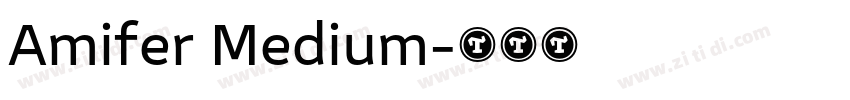 Amifer Medium字体转换